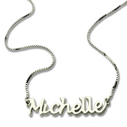 Handwriting Name Necklace Sterling Silver - Name My Jewelry &trade;
