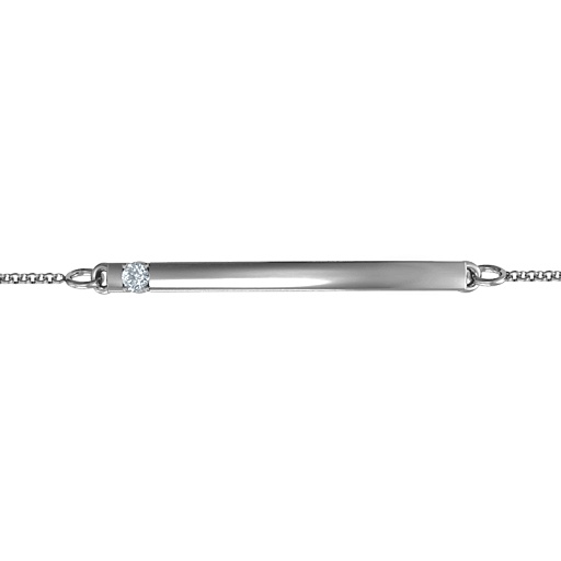 personalized Birthstone Bar Bracelet with 1-5 stones  - Name My Jewelry &trade;