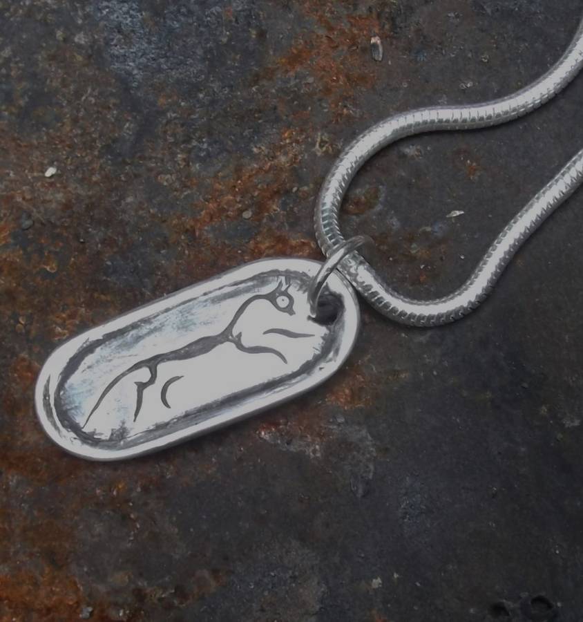 Uffington Horse Silver Pendant - Name My Jewelry &trade;