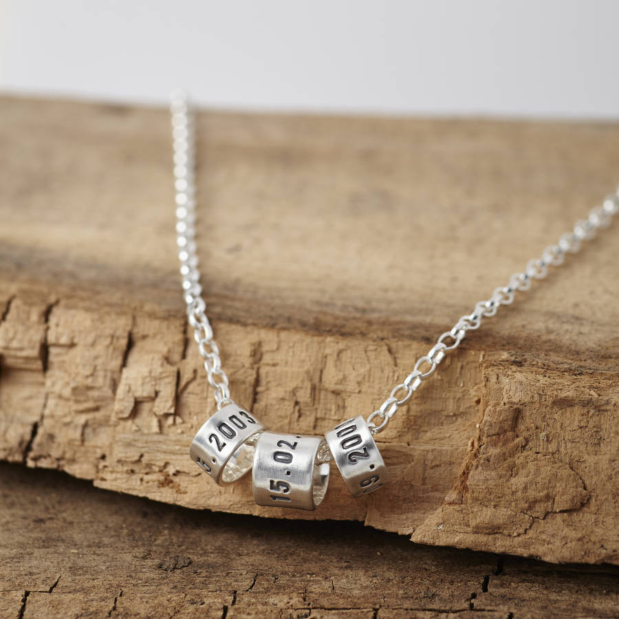 personalized Mens Silver Storyteller Necklace - Name My Jewelry &trade;