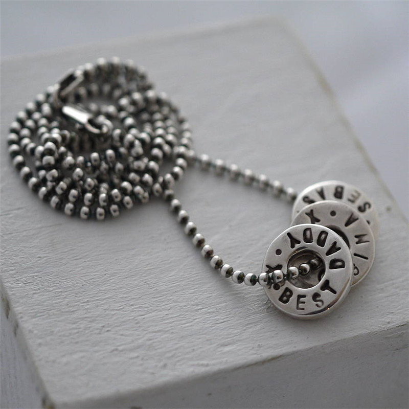 personalized Silver Washer Necklace - Name My Jewelry &trade;