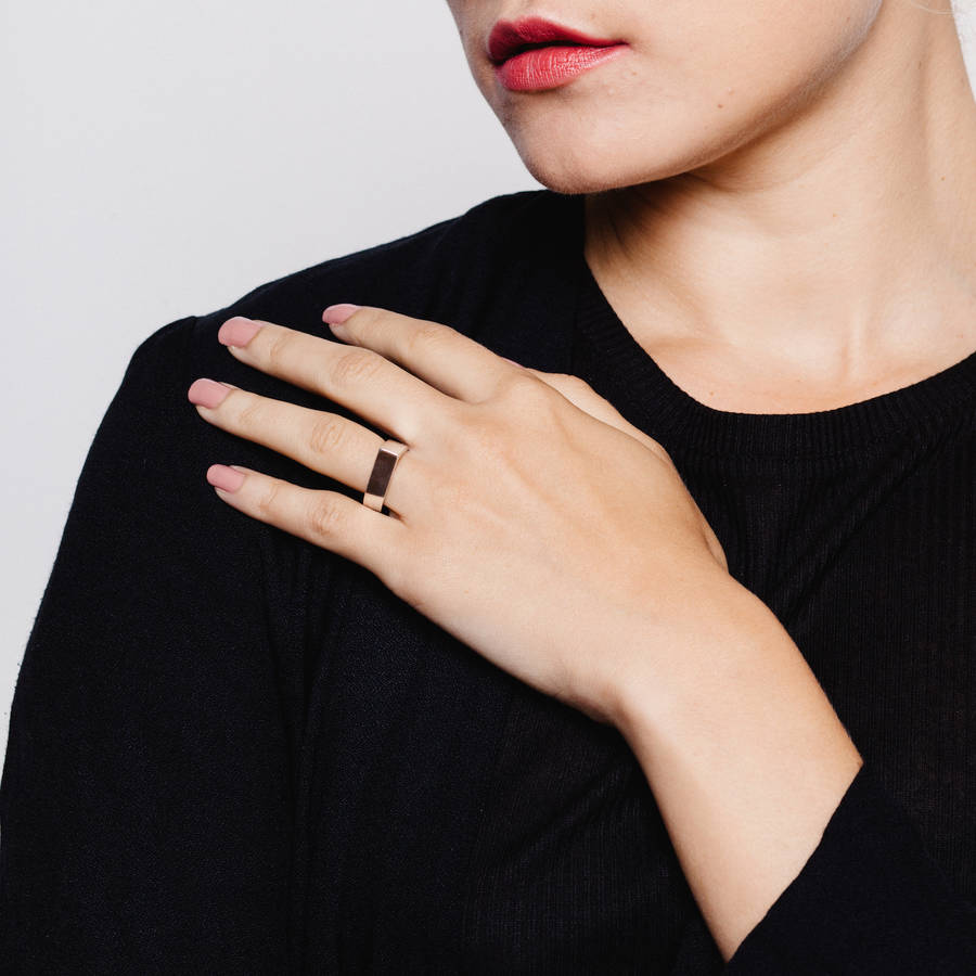 Sterling Silver Wide Point Ring - Name My Jewelry &trade;
